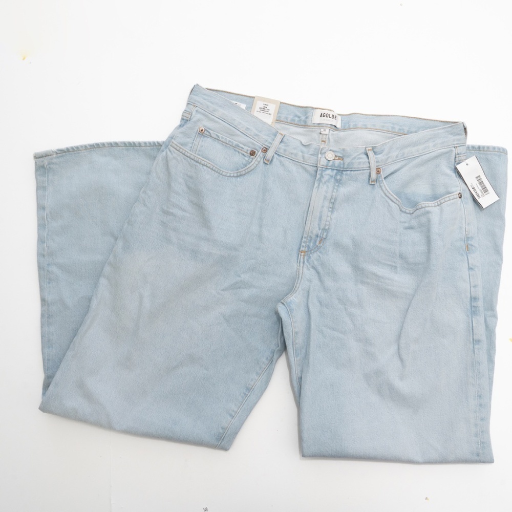 Agolde - Organic Cotton Fusion High‎ Waist Wide Leg Jeans - Picture 7 of 12